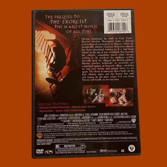ηΣΨ Exorcist - The Beginning - DVD Widescreen Edition - Picture 6 of 9